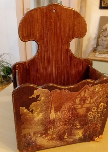 Koyu Kahverengi Ahşap Kaşık ve Çatal Kutusu - Görsel 5