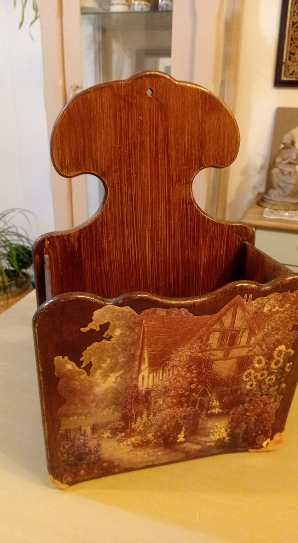 Koyu Kahverengi Ahşap Kaşık ve Çatal Kutusu - Görsel 5