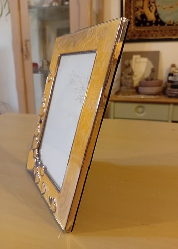 Altın Renk Parlak Kalpli Fotoğraf Çerçevesi - Görsel 4