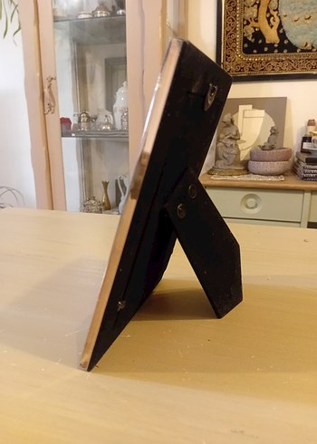 Altın Renk Parlak Kalpli Fotoğraf Çerçevesi - Görsel 9