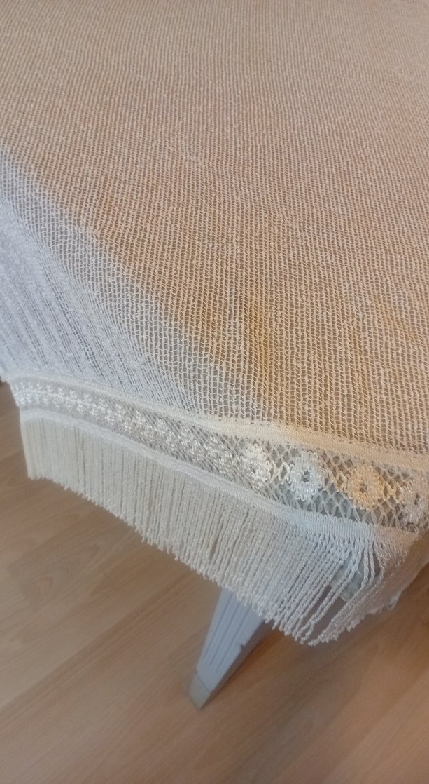 Beyaz Püsküllü Tiril tiril perde - Görsel 2