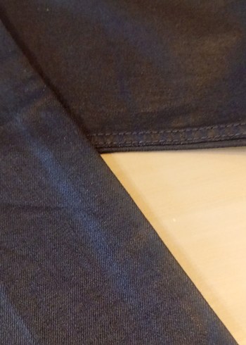 Erkek Deri Görünüm Denim Pantolon - Görsel 3