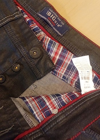 Erkek Deri Görünüm Denim Pantolon - Görsel 7
