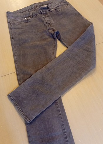 Erkek Gri H&M Denim Normal Boy Pantolon - Görsel 8