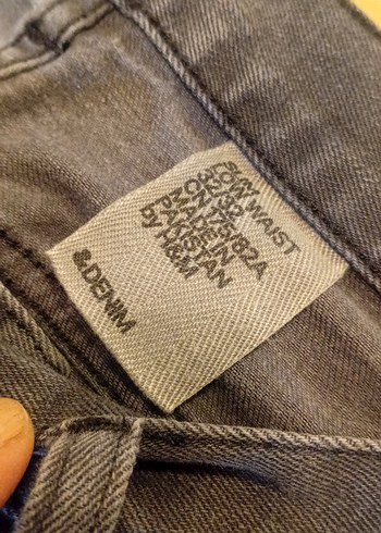 Erkek Gri H&M Denim Normal Boy Pantolon - Görsel 6