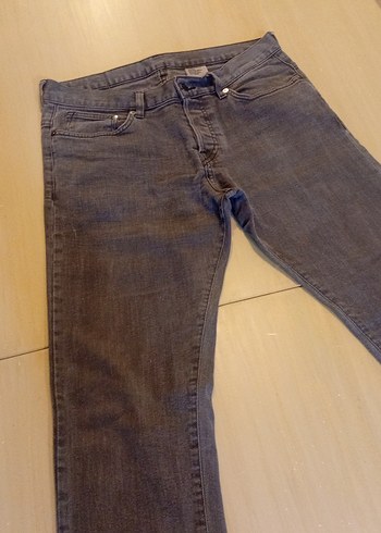Erkek Gri H&M Denim Normal Boy Pantolon - Görsel 7