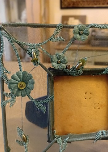 Yeşil Çiçekli Metal Dekoratif Çerçeve - Görsel 7