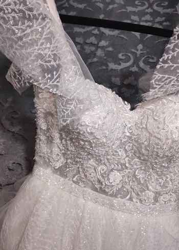 Gelinlik Vintage Bohem Beyaz A-Line Gelinlik