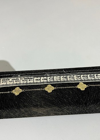 İşlemeli Zincir Detaylı Altın Bileklik - Görsel 2