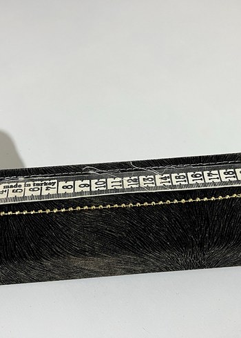 Zincir Detaylı Altın Renk Kadın Deri Kemer - Görsel 2