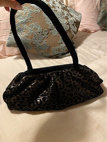 vintage leopar çanta