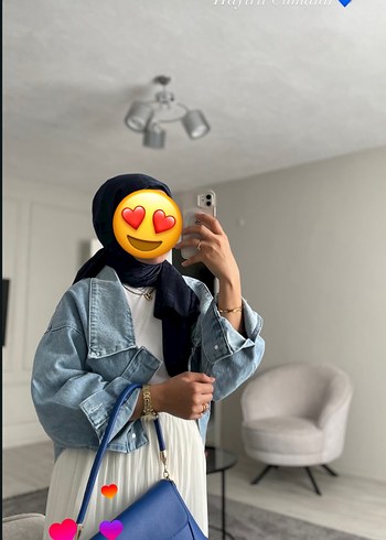 Kadın Açık Mavi Bağlamalı Denim Ceket