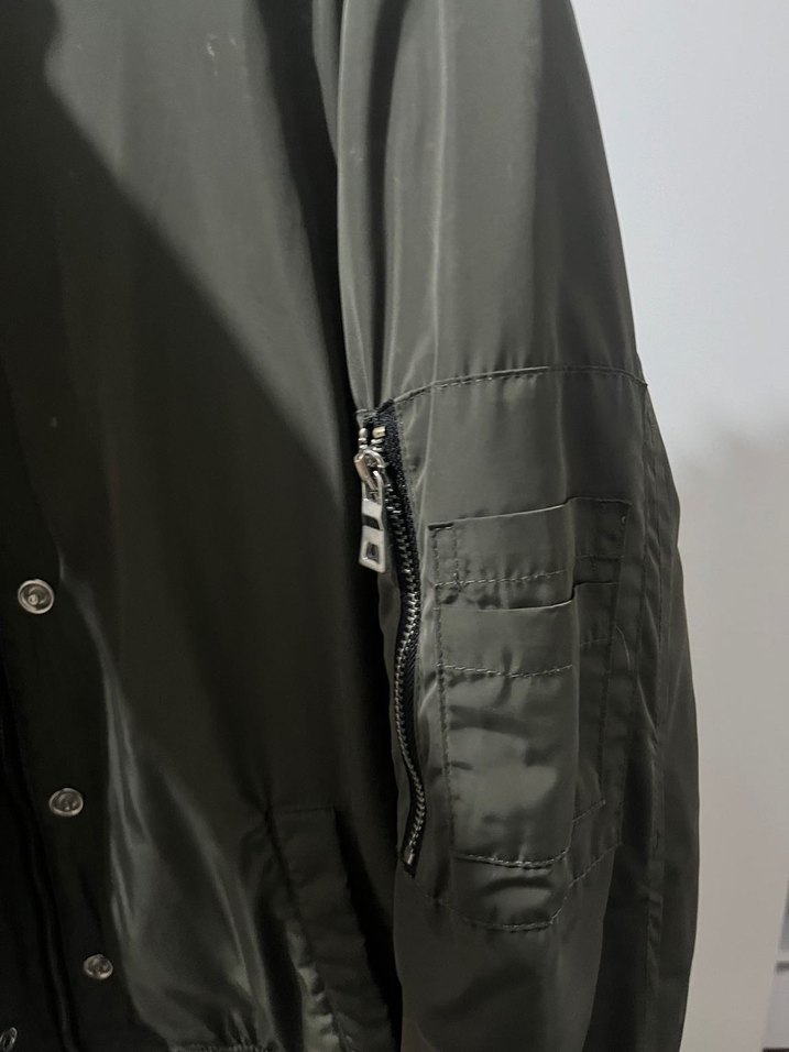 Gri Düğmeli Kadın Ceket - Görsel 3