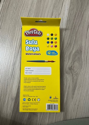Play-Doh 12 Renk Sulu Boya Seti - Görsel 2