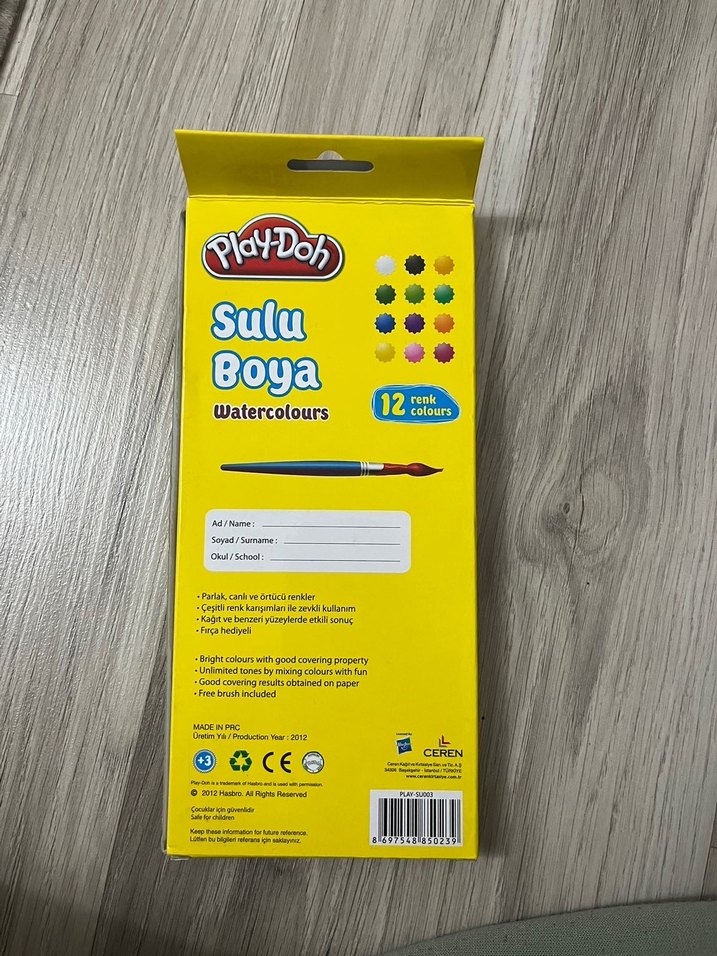 Play-Doh 12 Renk Sulu Boya Seti - Görsel 2