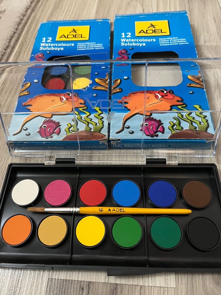 ADEL 12 Renk Suluboya Seti - Görsel 3