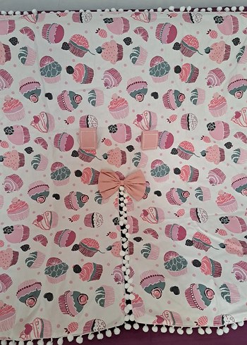 Pembe Desenli Bebek Uyku Seti ve Aksesuarları - Görsel 9