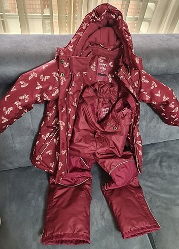 Bordo Çocuk Kar Takımı Tchibo