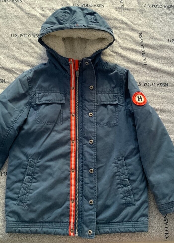 Tommy Hilfiger Kürklü Çocuk Kaban - Görsel 2