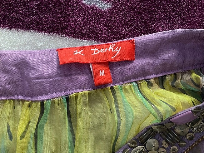 m Beden Derhy Mayo Üstü Taşlı Tunik