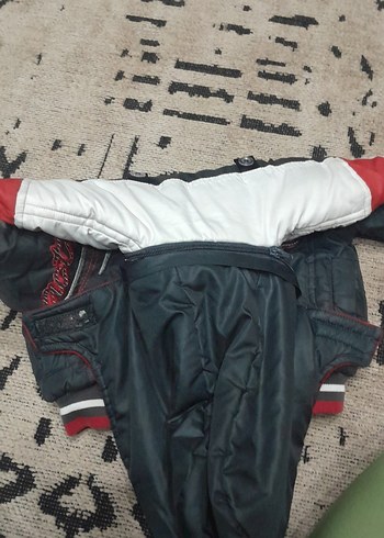 Kapüşonlu Fermuarlı Erkek Çocuk Biker Mont - Görsel 3