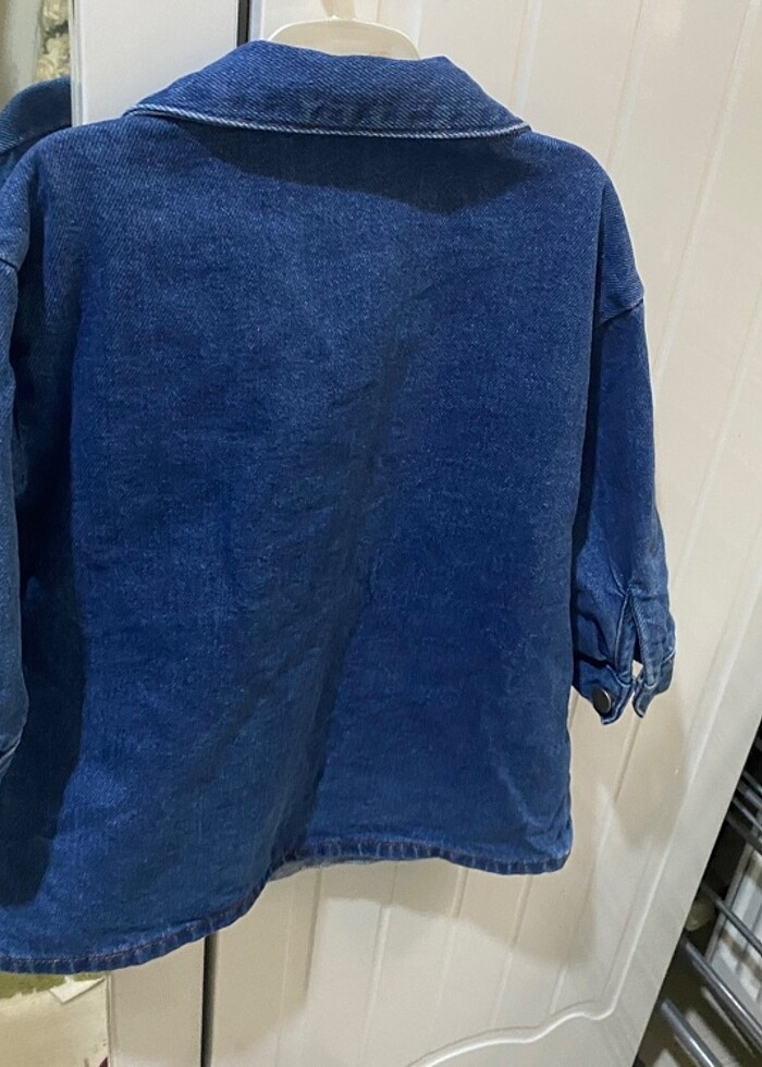 Kız bebek kot elbise - Görsel 3