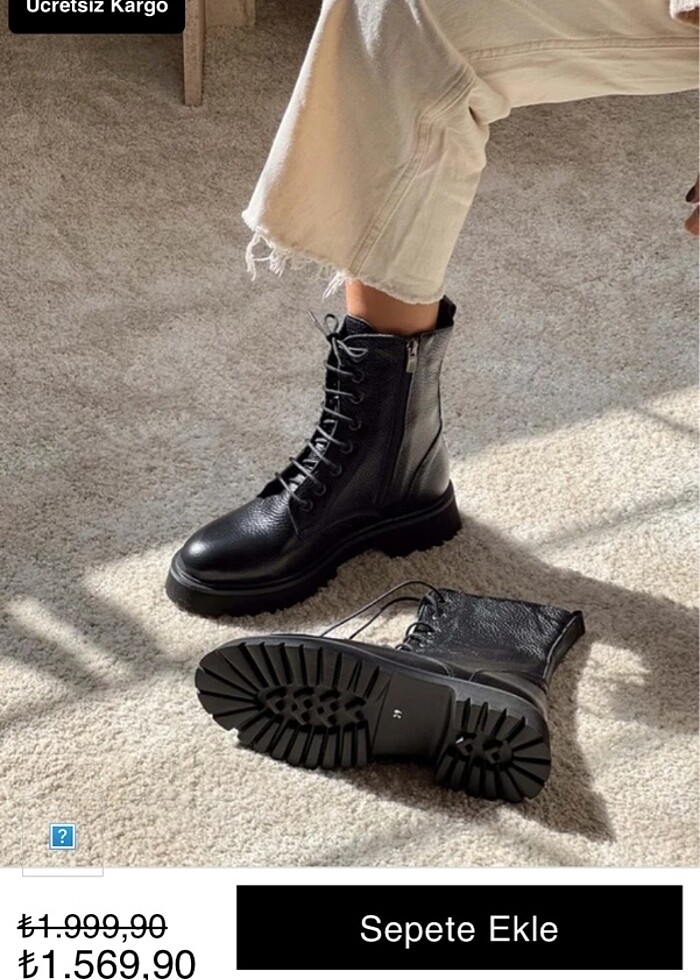 Nişandaydı Shoes deri bot - Görsel 3