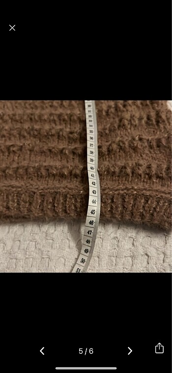 El örgüsü kısa kollu kazak - Görsel 5