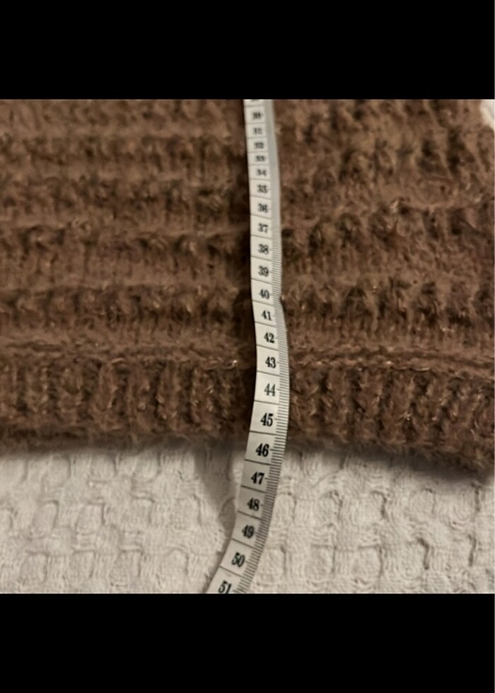 El örgüsü kısa kollu kazak - Görsel 5