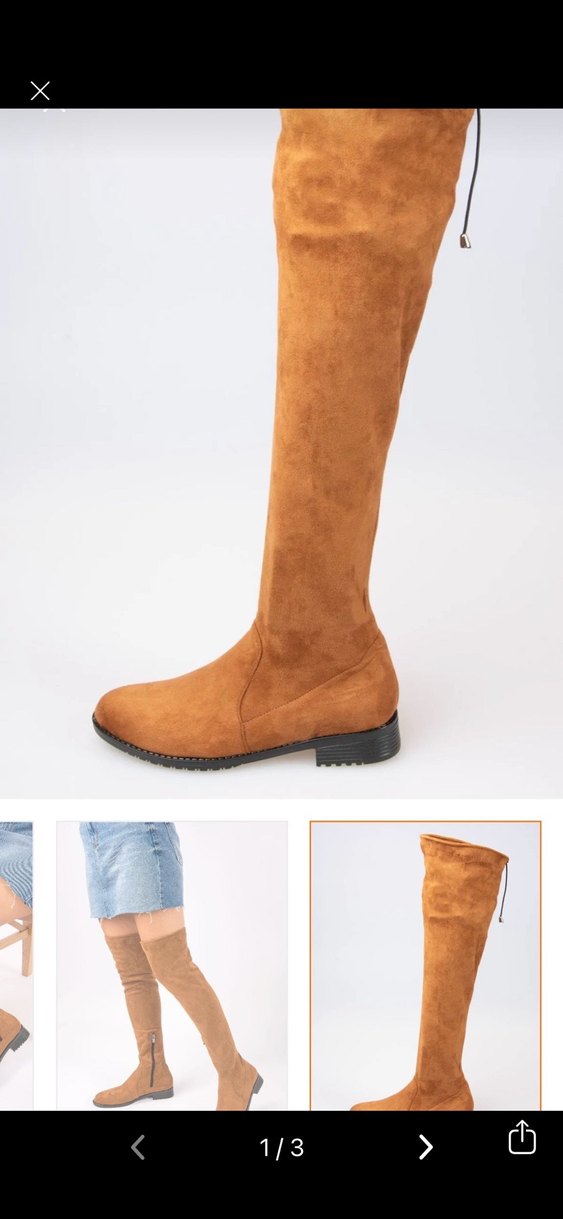 Diz üstü streç çorap bot - Görsel 5