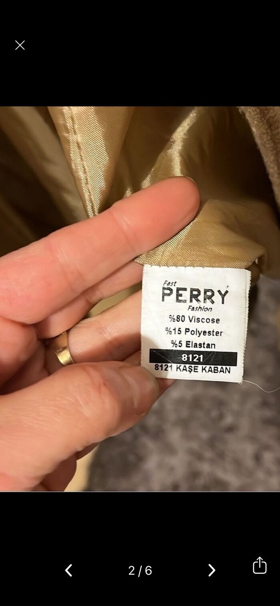 Bej Süet Kadın uzun Kaban - Görsel 2