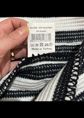 Gri Zebra Desenli Bohem tv battaniyesi - Görsel 3