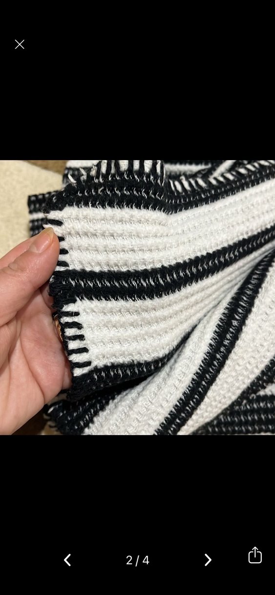 Gri Zebra Desenli Bohem tv battaniyesi - Görsel 2