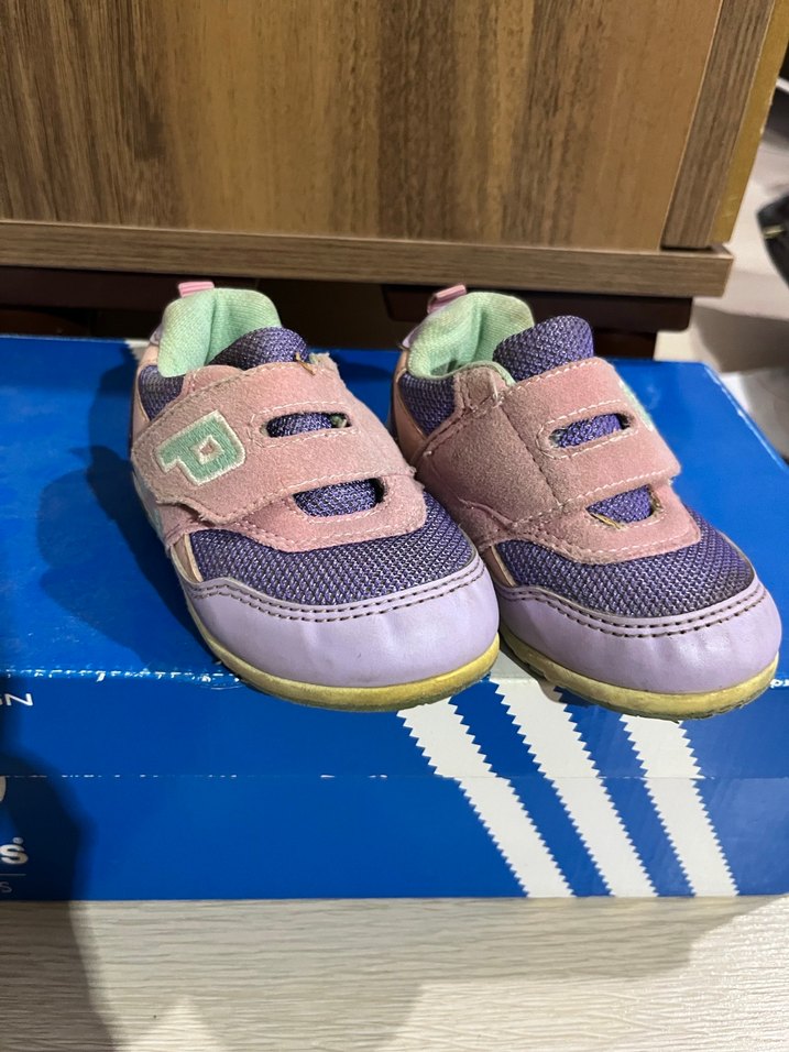 Kız Çocuk Mor Cırt Cırtlı Sneakers - Görsel 2