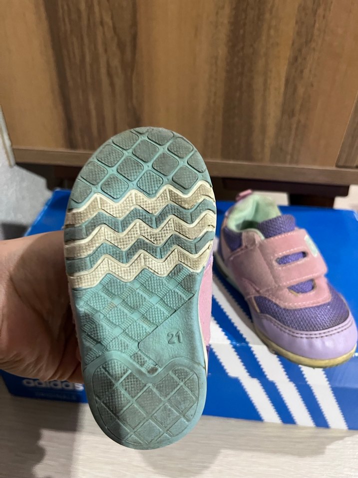 Kız Çocuk Mor Cırt Cırtlı Sneakers - Görsel 3