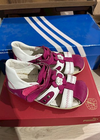 Kız Çocuk Pembe Velcro Bantlı Terlik - Görsel 2