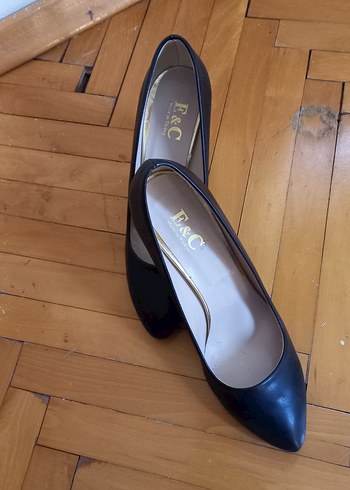 Klasik Stiletto sarı topuk - Görsel 5