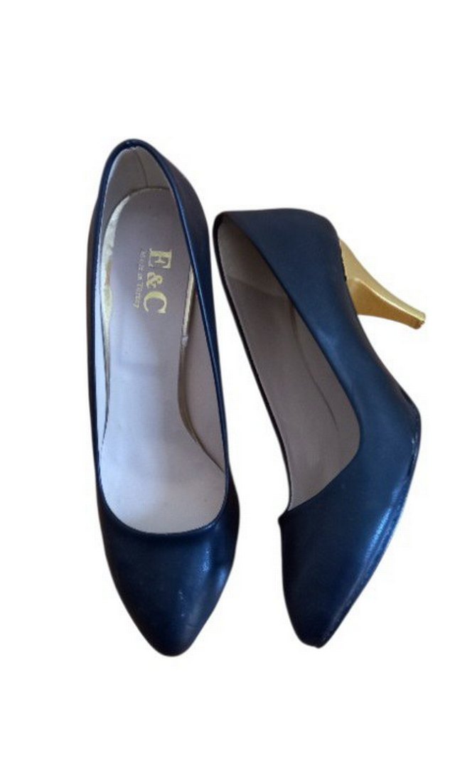 Klasik  Stiletto sarı topuk - Görsel 3