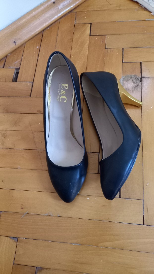 Klasik  Stiletto sarı topuk - Görsel 4