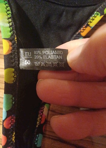 Kadın Çok Renkli Desenli Mini Bikini Üstü - Görsel 6