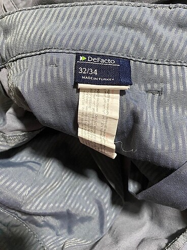 34 Beden gri Renk DeFacto Chino Pantolon