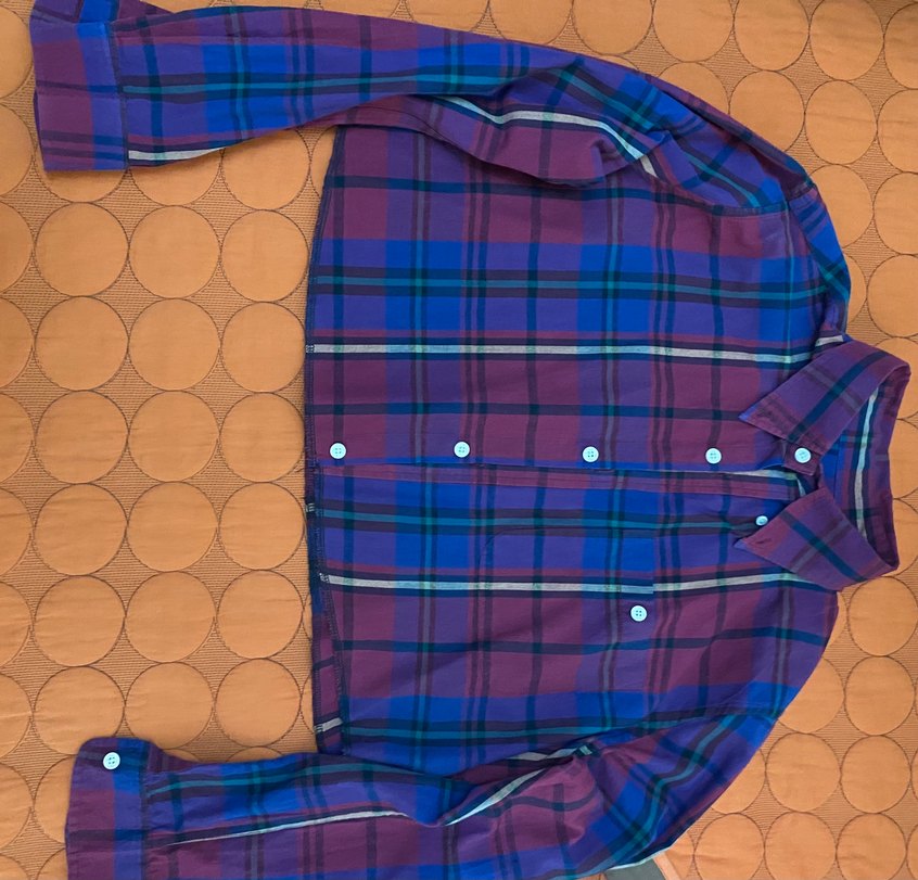 Düğmeli, Çok Renkli Kadın Gömlek - Görsel 4