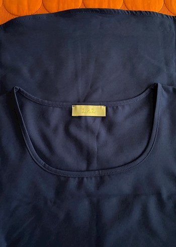 Kolsuz Lacivert Kadın Bluz - Görsel 2