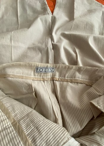 Çizgili Kumaş Pantolon - Görsel 4