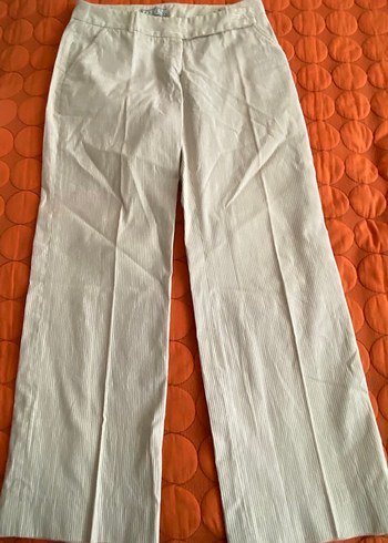 Çizgili Kumaş Pantolon - Görsel 2