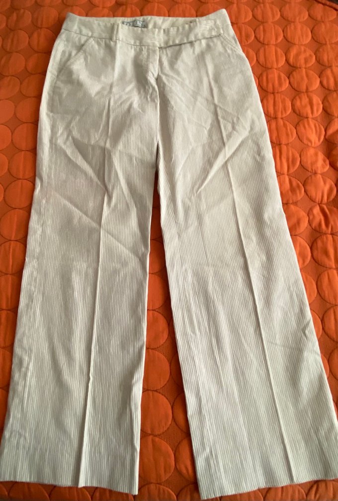 Çizgili Kumaş Pantolon - Görsel 2