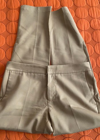 Bej Kadın Regular Fit Kumaş Pantolon - Görsel 2