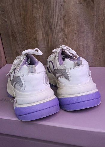 Fasihon Mor Bağcıklı Kadın Spor Ayakkabı - Görsel 7