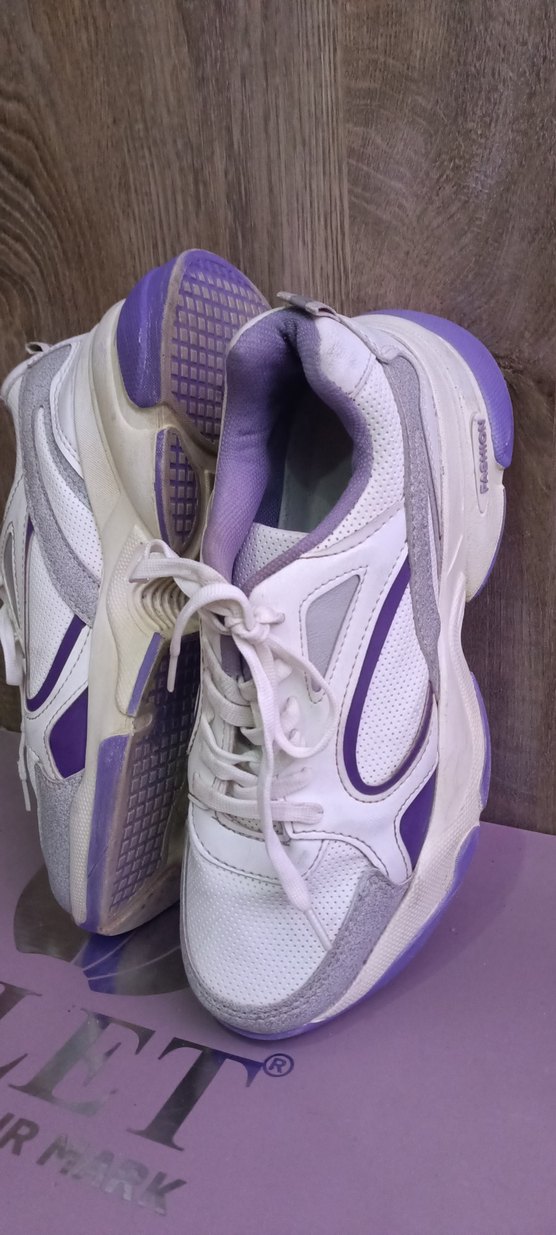 Fasihon Mor Bağcıklı Kadın Spor Ayakkabı - Görsel 2