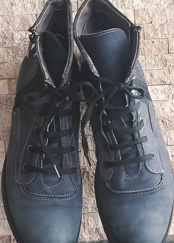 Yds dağcı botu lacivert Bağcıklı Erkek Street Style Bot - Görsel 4